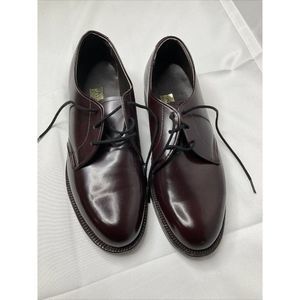 Dupont Corfam Mens Oxford Lace Up Dress Shoes Merlot OxBlood 6D FRYE Handcrafted